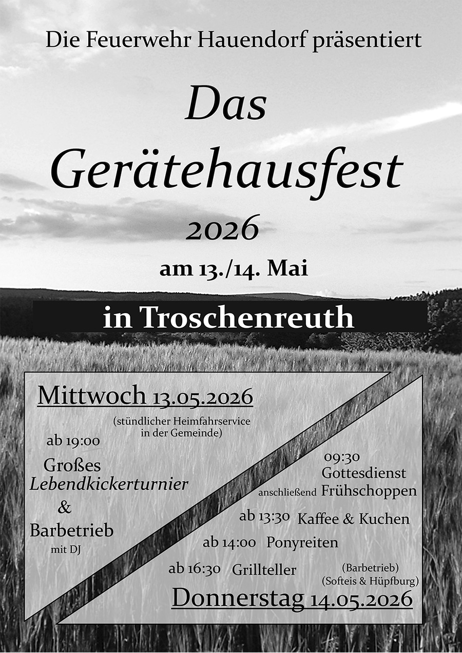 Gerätehausfest der FF Hauendorf
