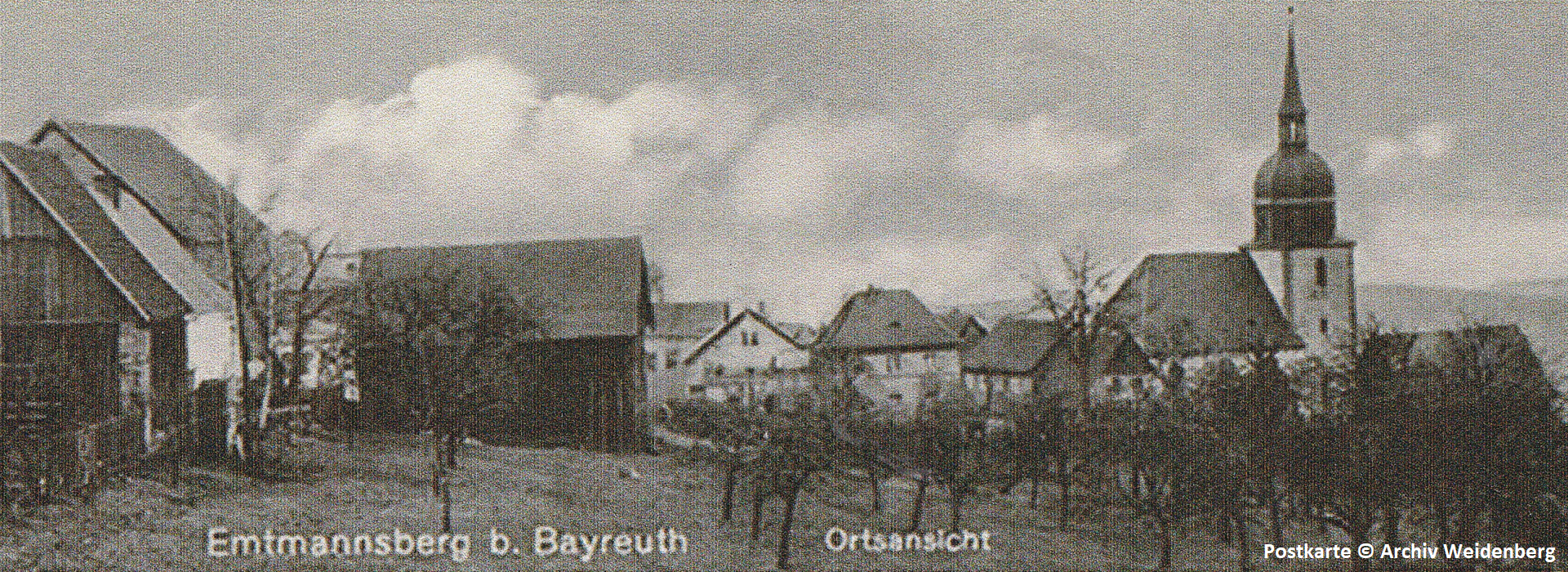Ortsansicht Emtmannsberg Postkarte © Archiv Weidenberg